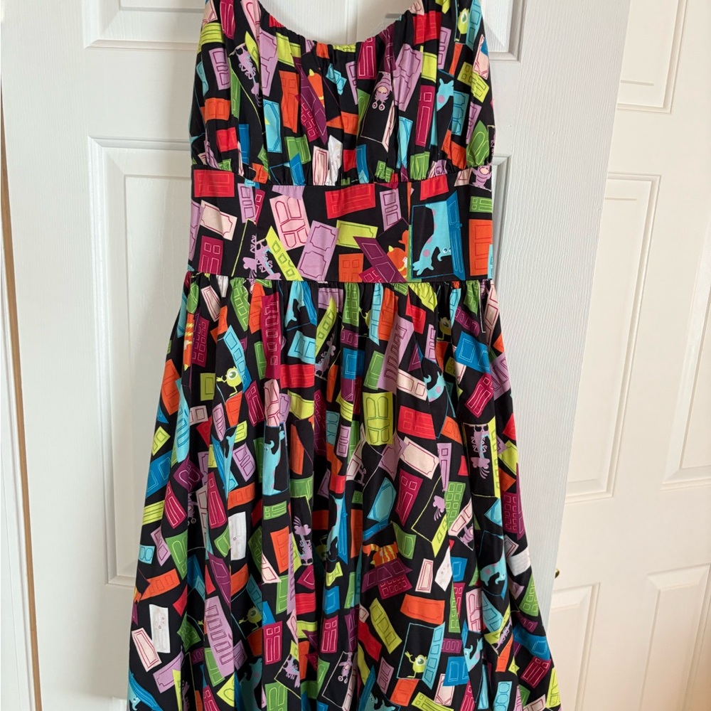 Disney Parks Dress Shop Monsters Inc. Doors Dress Rare